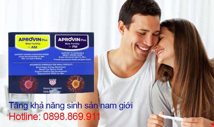 aprovin plus hỗ trợ sinh sản nam giới