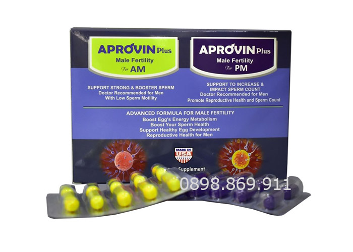 thuốc aprovin plus cho nam giới hiếm muộn