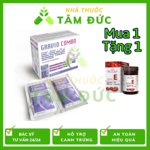 Gravid Combo hỗ trợ tăng khả năng thụ thai của Ý (Tặng 01 hộp tinh chất hàu)